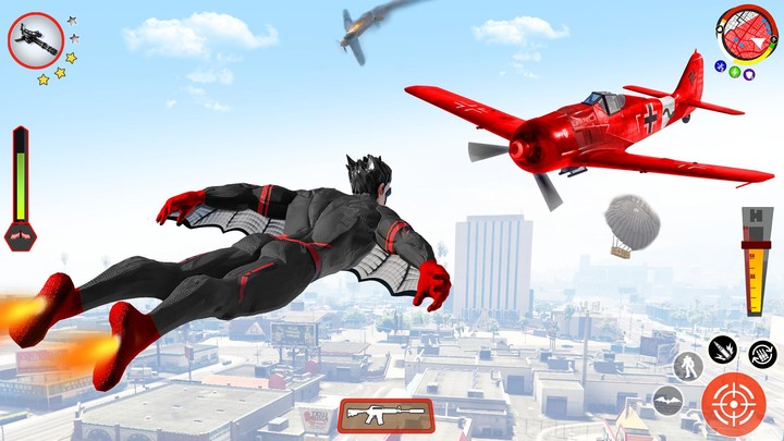 Flying Bat Robot Bike Game Ảnh chụp màn hình trò chơi