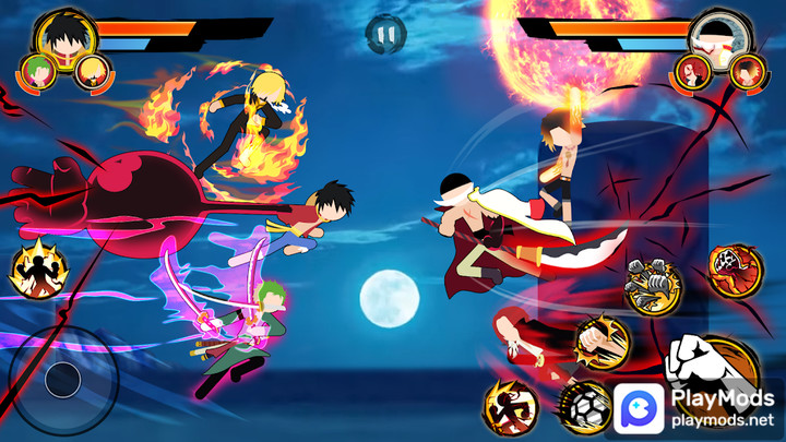 Stickman Pirates Fight(Unlimited Money) screenshot image 2_modkill.com