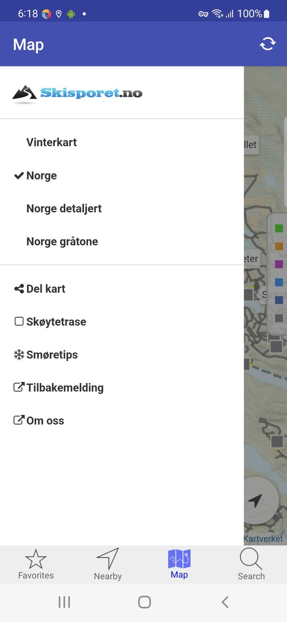 Skisporet.no Android app Ảnh chụp màn hình trò chơi