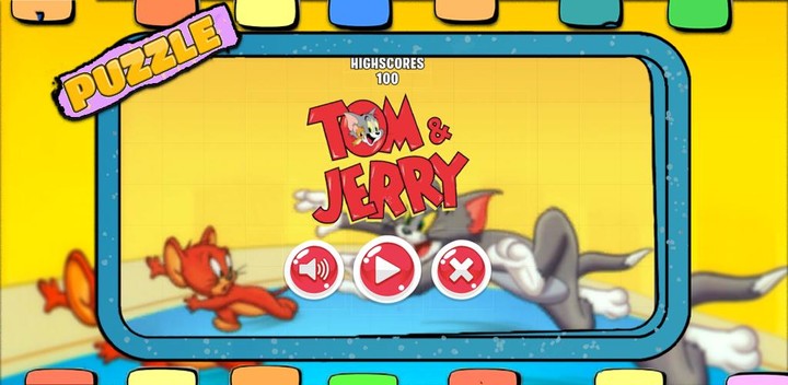 Tom Cat and Jerry Mouse Puzzle‏