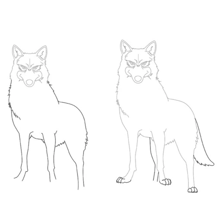 Anime Wolf Pack Coloring Pages - Get Coloring Pages