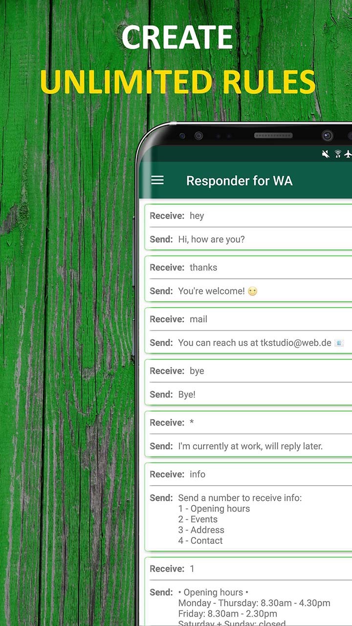 AutoResponder for WA(Unlocked) screenshot image 3_modkill.com