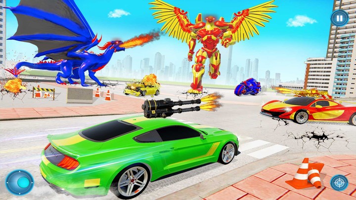 Flying Pigeon Robot Car Game Ảnh chụp màn hình trò chơi