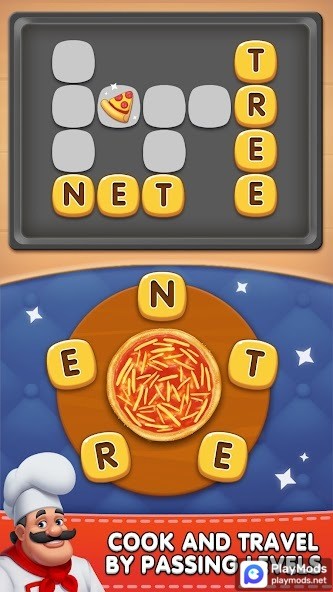 Word Pizza - Word Games(Unlimited money) screenshot image 2_playmods.games