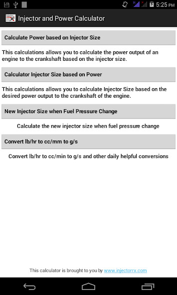 Fuel Injector Calculator(Paid for free) screenshot image 5
