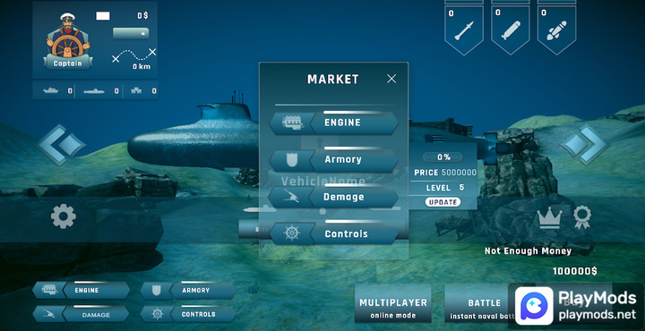 Submarine Simulator 2‏(أموال غير محدودة) screenshot image 1