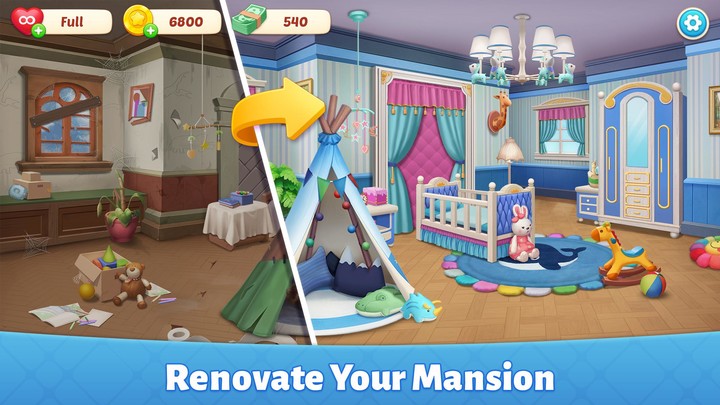 Baby Mansion-home makeover Ảnh chụp màn hình trò chơi