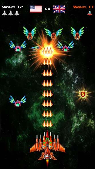 Bắn ruồi: Đại Chiến Không Gian(Tiền không giới hạn) screenshot image 2 Ảnh chụp màn hình trò chơi