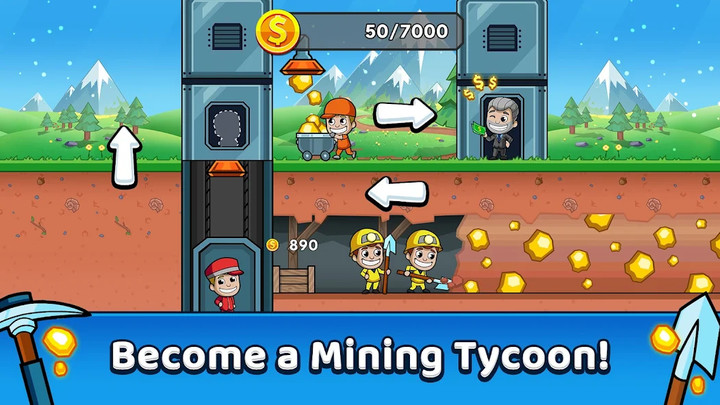 Idle Miner Tycoon: Gold Cash(Unlimited Coins) screenshot image 1_playmods.games