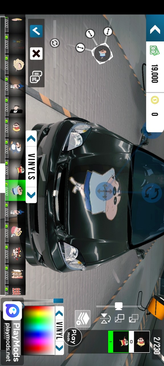 Car Parking Multiplayer Crayon Shin-chan graffiti version(قائمة وزارة الدفاع) screenshot image 3