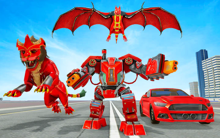 Download Lion Robot Game Car Robot Game MOD APK for Android Download Lion Robot Game Car Robot Game MOD APK for Android