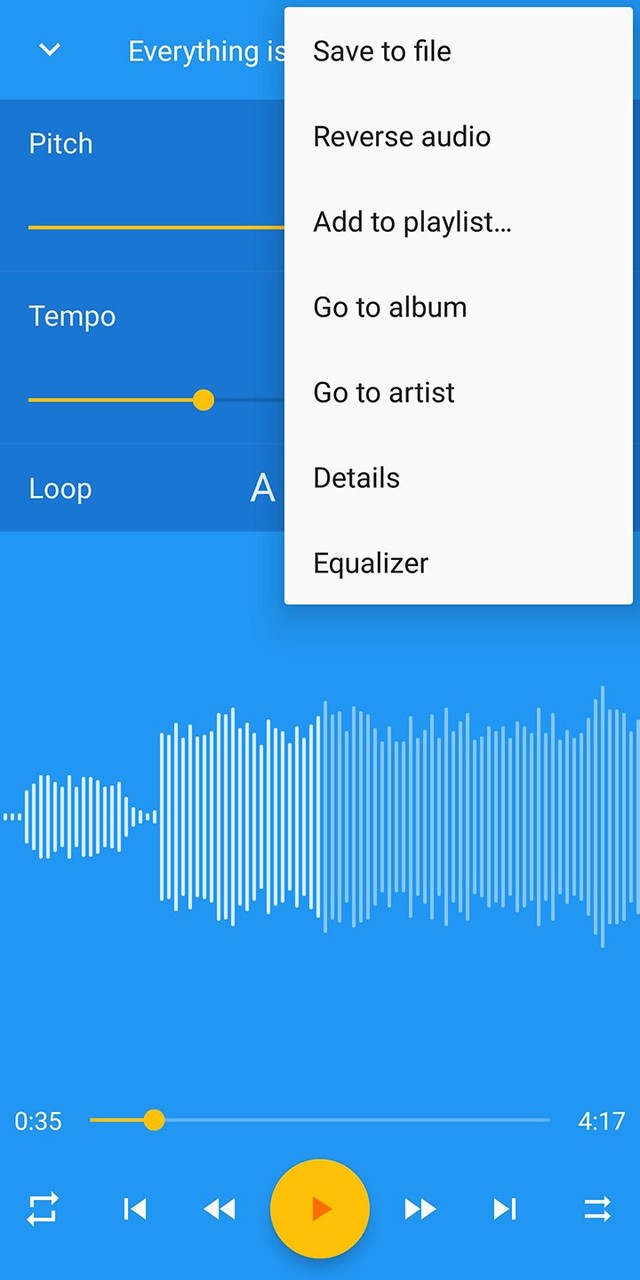 Music Speed Changer Captura de pantalla