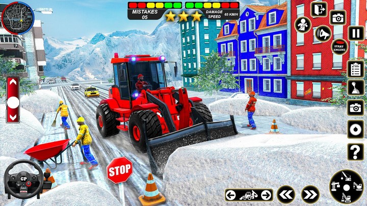 Snow Road Crane Simulator 3D_playmods.net