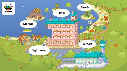 Toca Life: Vacation(play for free) screenshot image 1_playmods.games