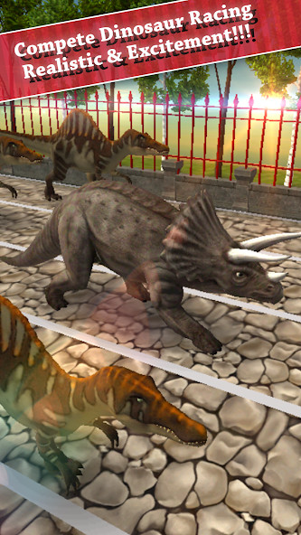 Triceratops Simulator Racing(Бесконечные деньги) screenshot image 1