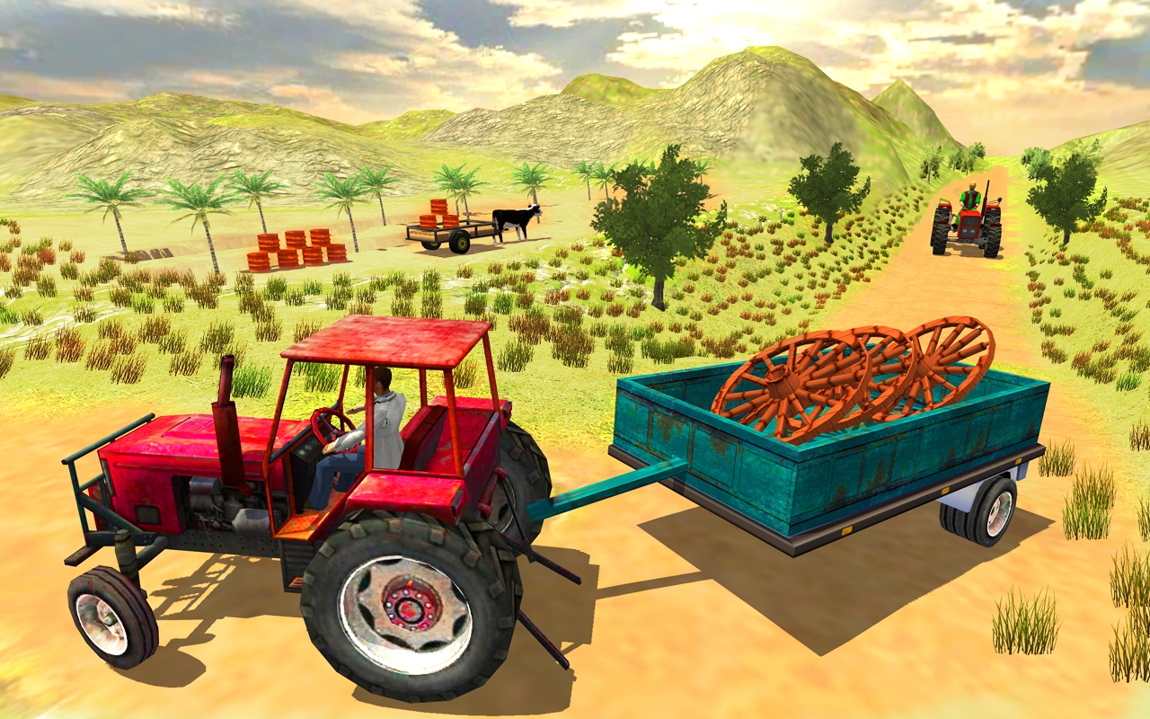 Tractor Trolley Farming Simulator Real Game
