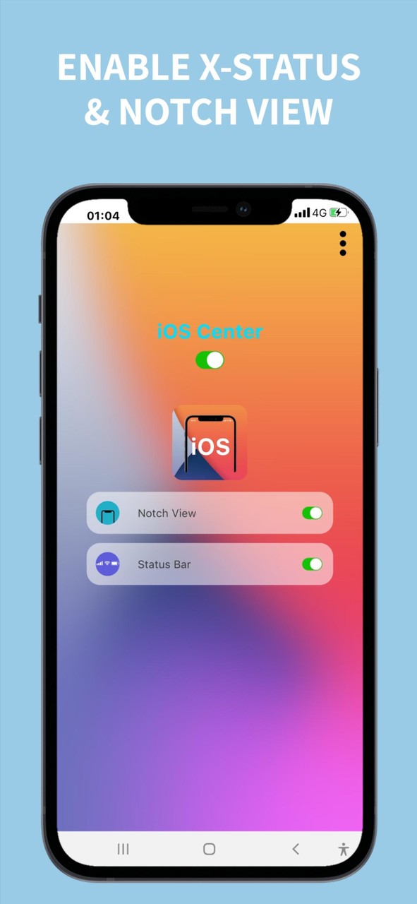 iCenter iOS 15: X - Status Bar Ảnh chụp màn hình trò chơi