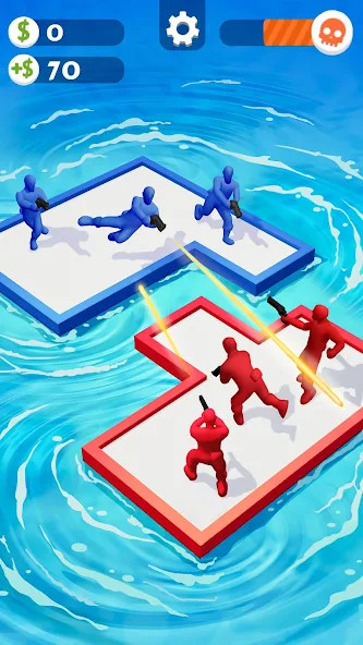 War of Rafts: Crazy Sea Battle(Unlimited Diamonds) screenshot image 1_modkill.com