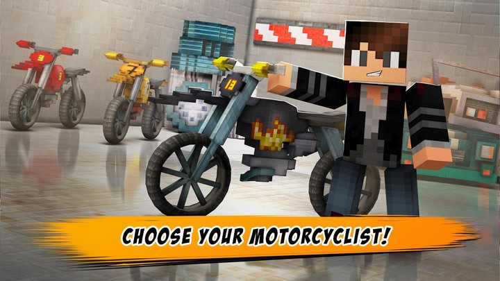 Dirtbike Survival Block Motos_playmods.games