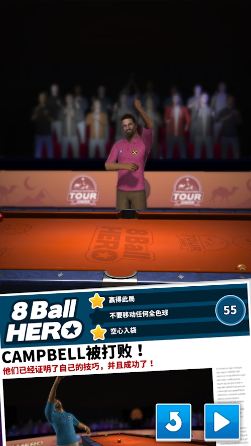 8 Ball Hero - Pool Billiards Puzzle Game( lot of life)