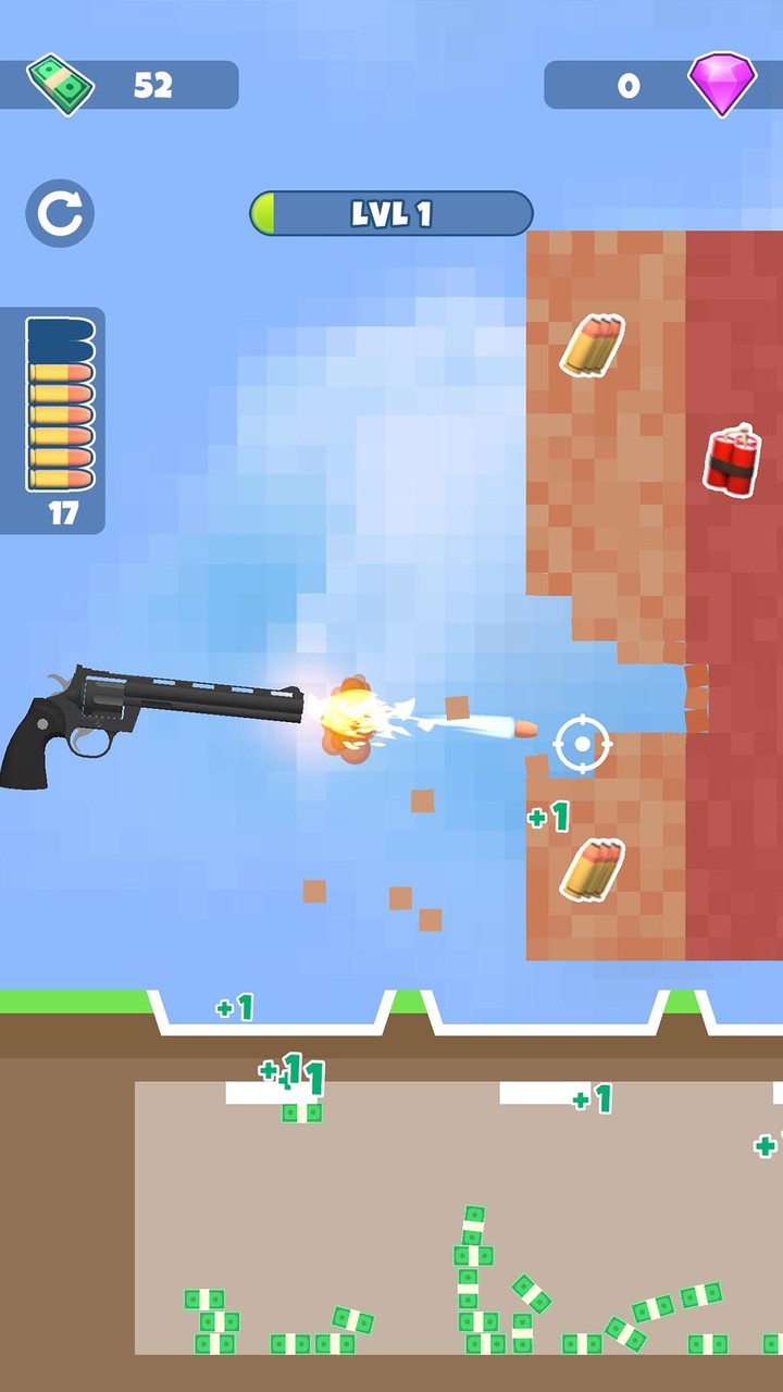 Gun Crusher: Smashing games‏
