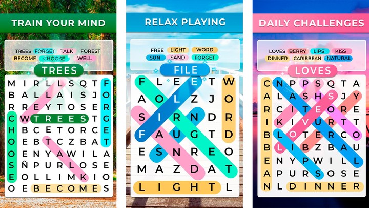 Word Search. Offline Games‏