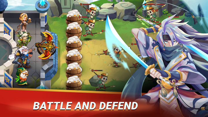 Castle Defender: Hero Idle Defense TD(Unlimited Money)_playmods.games