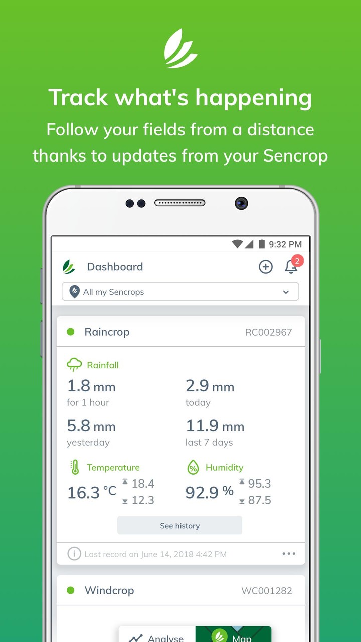 Sencrop - Local weather forecasts for agriculture Ảnh chụp màn hình trò chơi