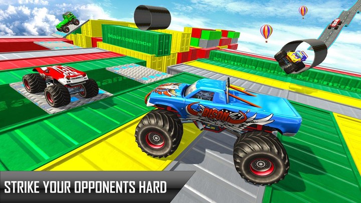 Police Monster Truck Stunt Car_playmods.games