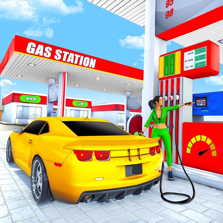 Gas Station Car Driving Game‏