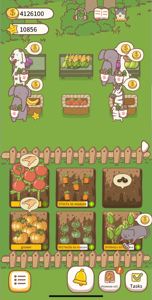 Cat Restaurant 2 - farm sowing coffee cooking game(Unlimited Money)