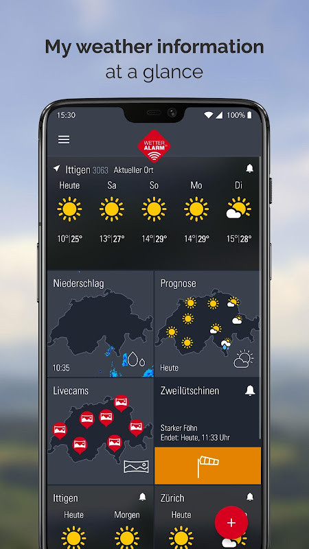 Wetter Alarm: Schweizer Meteo‏