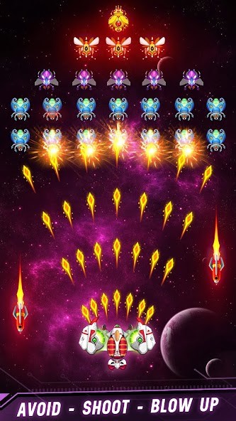 Space shooter - Galaxy attack(Lots of diamonds) screenshot image 2_playmod.games