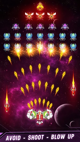 Space shooter - Galaxy attack(Lots of diamonds) screenshot image 2_modkill.com