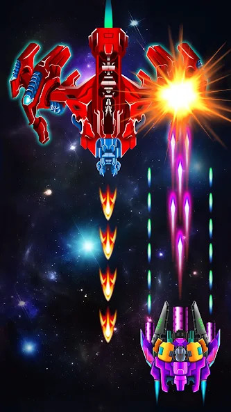 Galaxy Attack: Alien Shooter(Unlimited Coins) screenshot image 4_playmod.games