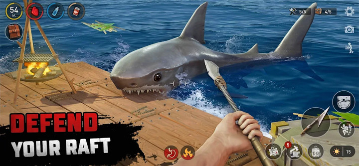 Raft Survival: Ocean Nomad - Simulator(Mod Menu) screenshot image 5_playmod.games