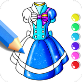 Dress Coloring Book For Girls-Dress Coloring Book For Girls