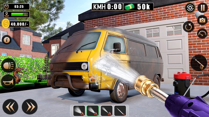 Power Gun: Car Wash Game Ảnh chụp màn hình trò chơi