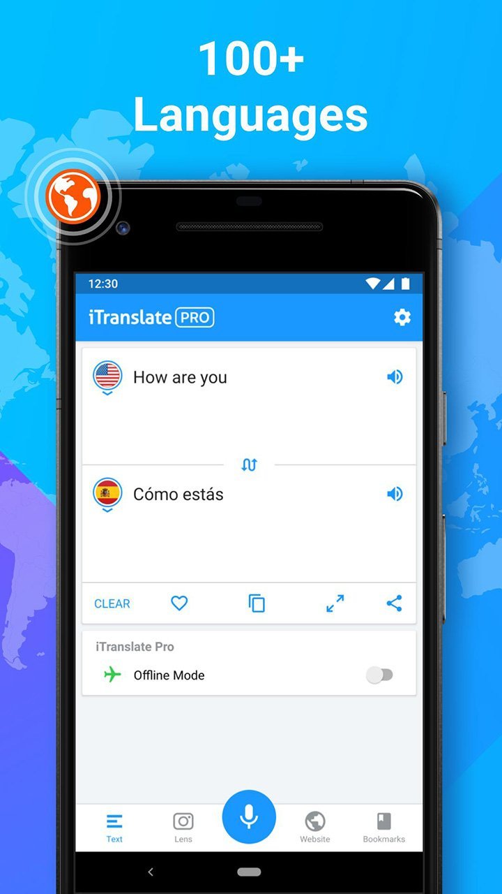 iTranslate Translator & Dictionary(Pro Unlocked) screenshot image 1_playmods.games