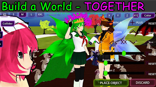 SchoolGirl AI 3D Anime Sandbox(menu cài sẵn) screenshot image 7