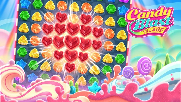 Candy Blast Village : Match-3‏