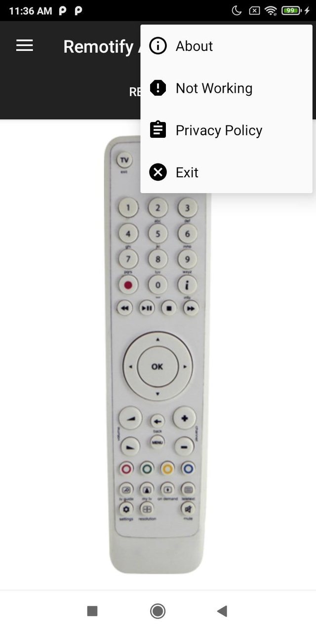 Remote For Canal Digital