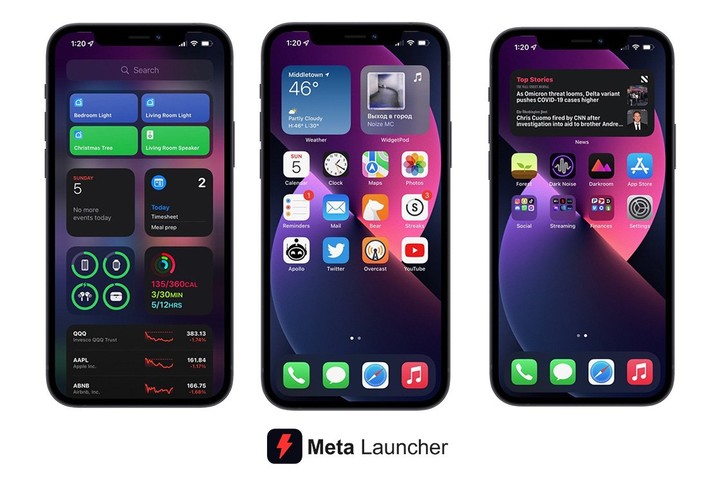 Meta Launcher PRO - iOS 15_modkill.com