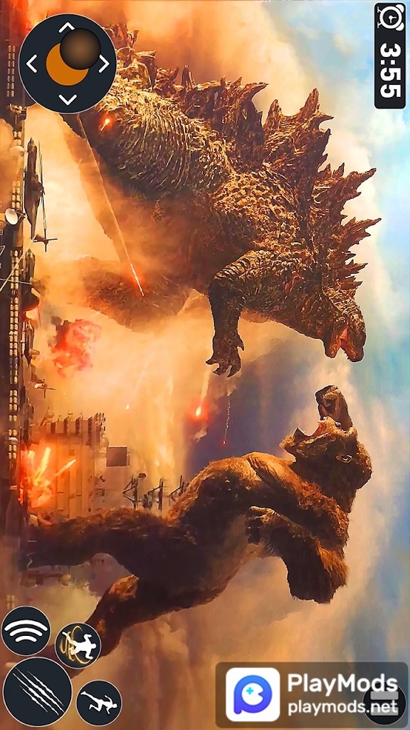Gorilla Rampage Attack Godzilla Vs King Kong Game(tiền không giới hạn) screenshot image 4 Ảnh chụp màn hình trò chơi