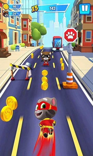 Talking Tom Hero Dash(Unlimited Money) screenshot image 2_playmods.games