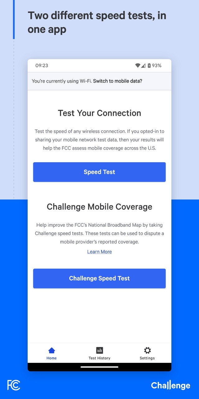 FCC Speed Test Ảnh chụp màn hình trò chơi