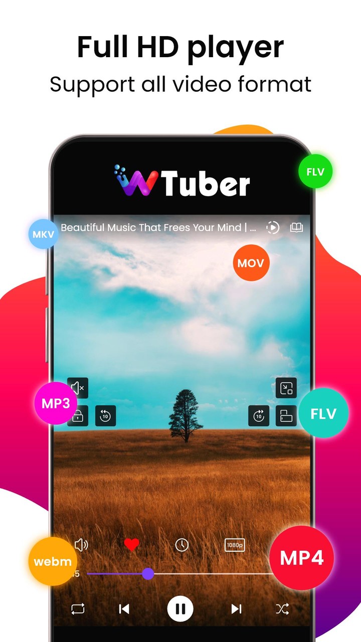 wTuber-Video Player all format Ảnh chụp màn hình trò chơi