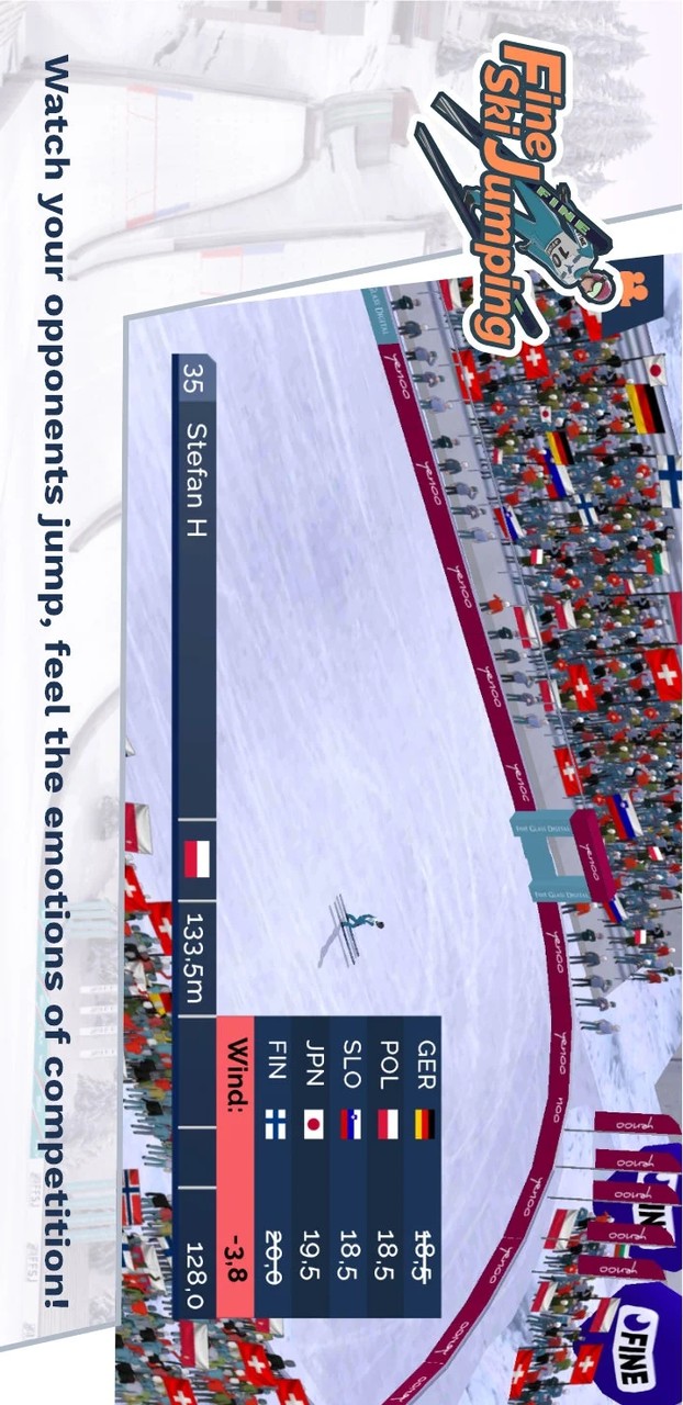 Fine Ski Jumping Captura de pantalla