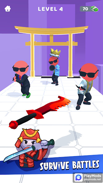 Sword Play! Ninja Slice Runner 3D(Unlimited Money) screenshot image 2_playmod.games