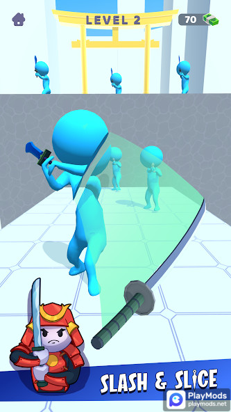 Sword Play! Ninja Slice Runner 3D(Unlimited Money) screenshot image 1_modkill.com